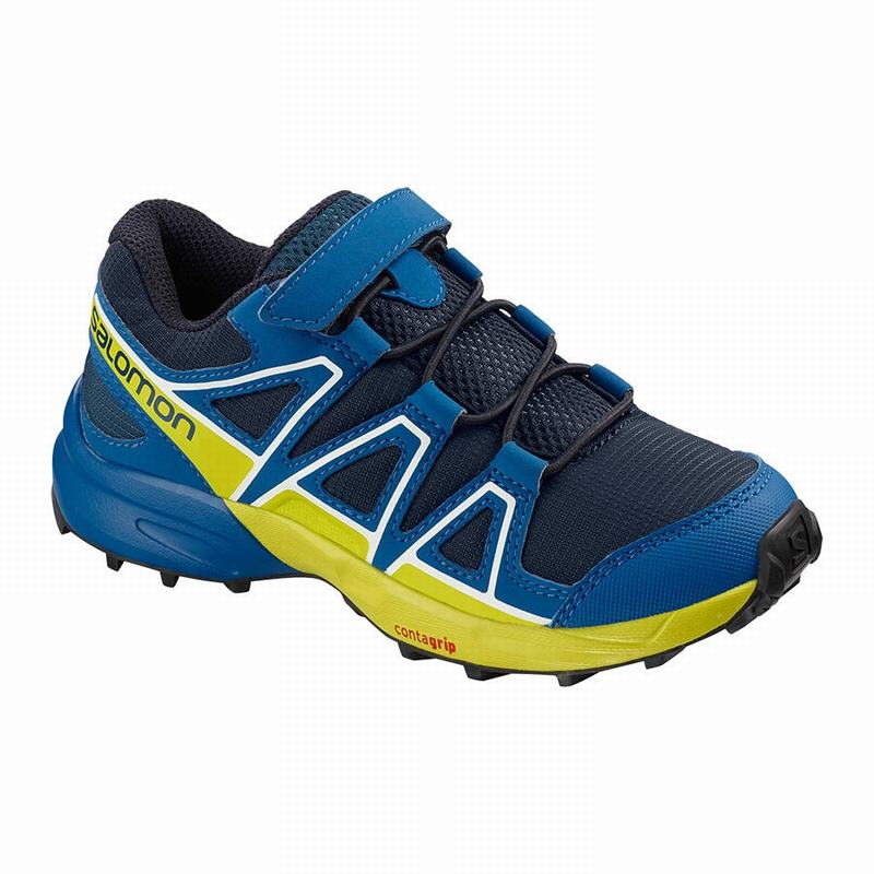 Zapatillas Trail Running Salomon Niños Azul Marino - Salomon Argentina SPEEDCROSS ,475389-PLO